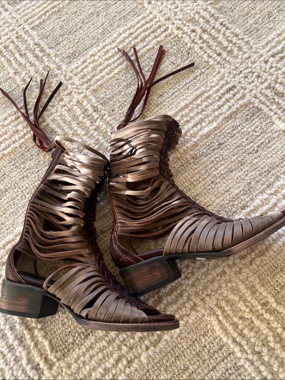 freebird India Strappy Heeled Boots